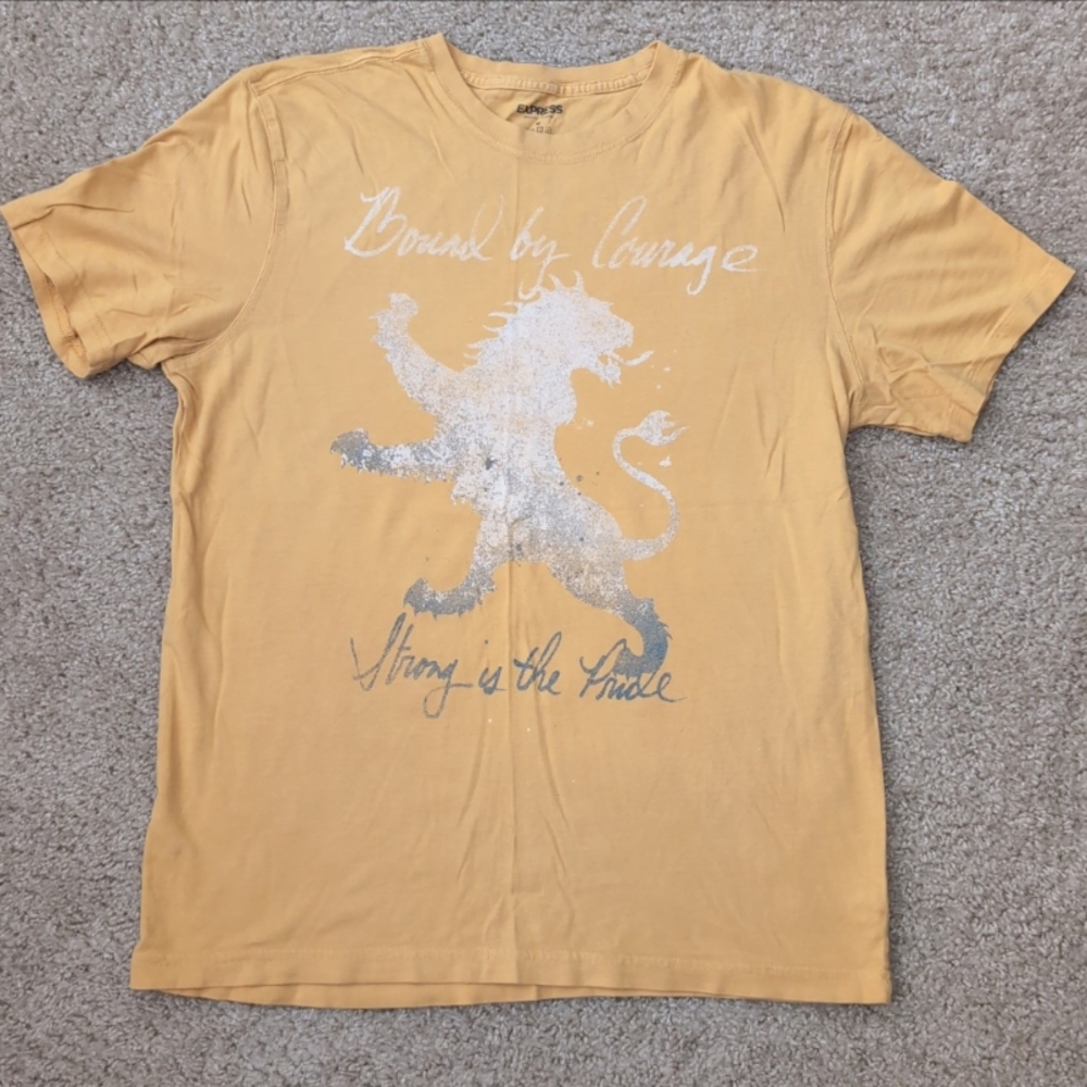 Express Mustard Graphic Tee